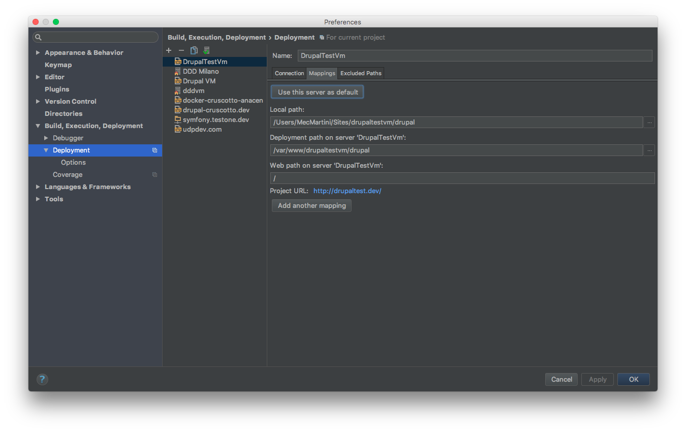 Deployment path on server